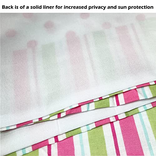 Cozy Line Home Fashions Pink Greta Pastel Polka Dot Window Valance #TOP2