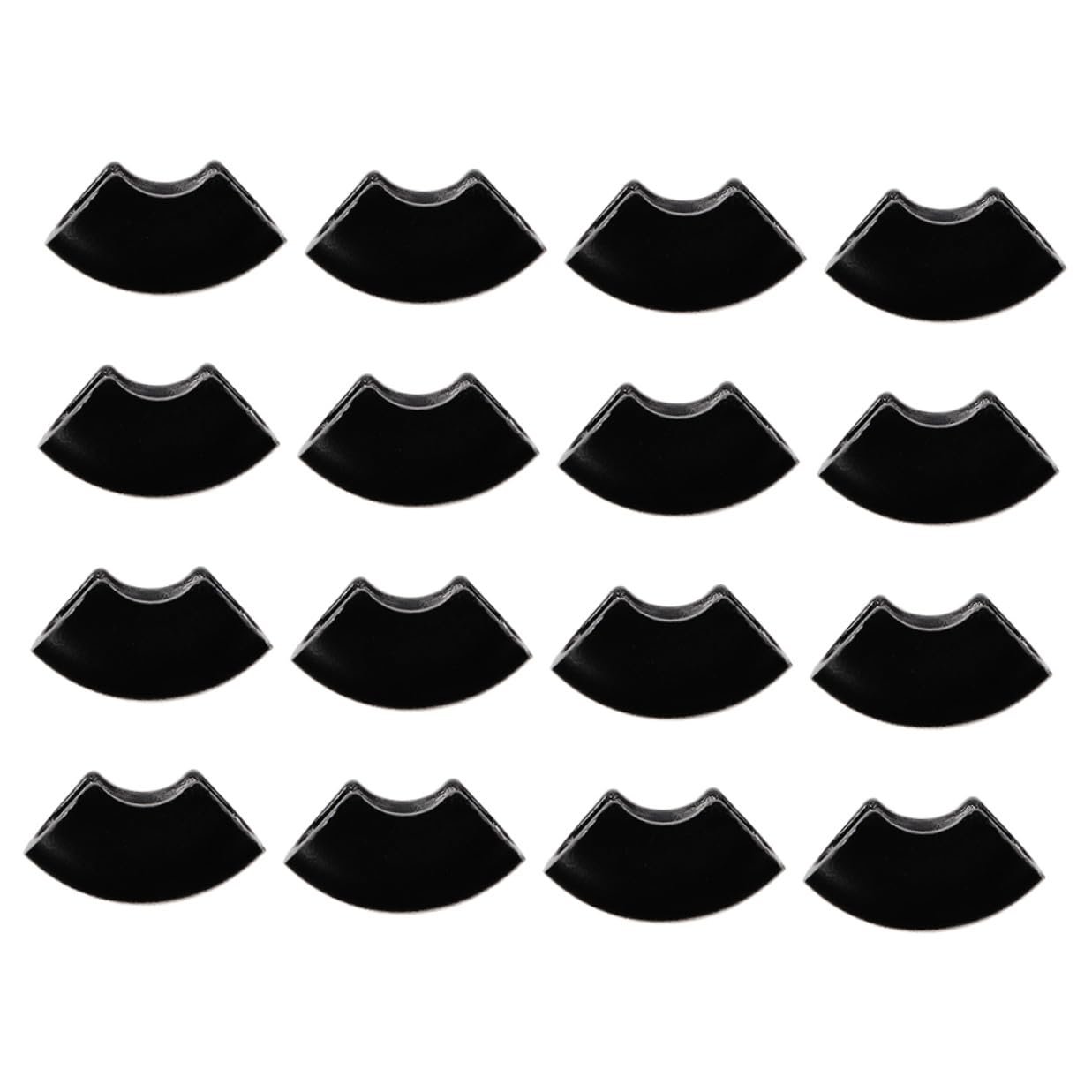 Coussinets de protection en caoutchouc de U | Lot de 24 embouts noirs pour pieds de chaise