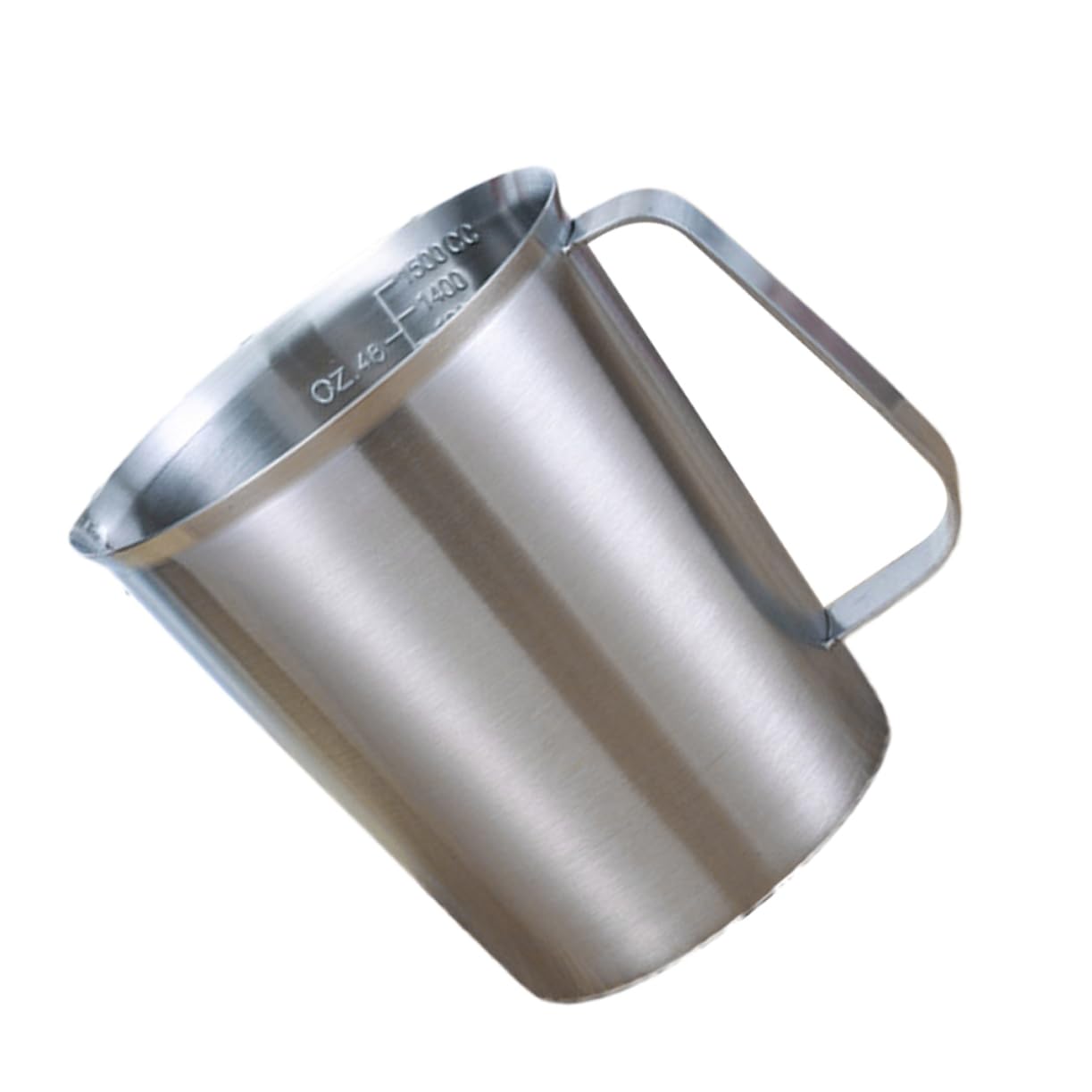 Taza Medidora 1500ml de Acero Inoxidable 304 con Escala Precisa