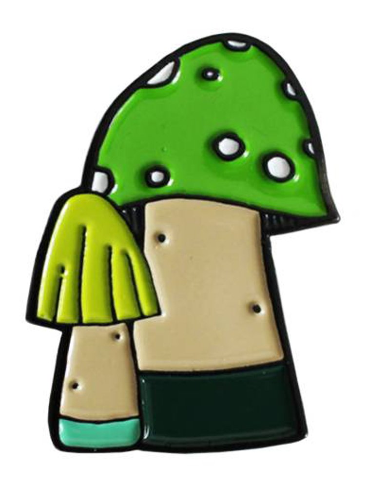 Creamlab Huoli Family Funghi Pin (Green)