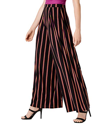 Bar III Striped Wide-Leg Pull-On Pants (Margarita, M)3