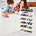 KISLANE Transparent Acrylic Display Case for Hot Wheels & Matchbox Cars, 6 Tiers Matchbox Cars Display Case, Sturdy Assembly Storage Case Display of 48 Hot Wheels Matchbox Cars (6- Tiers)