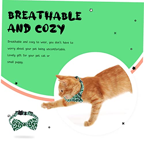 Collier de chat réglable avec son pendentif arc chic et sa petite cloche sonore - 4