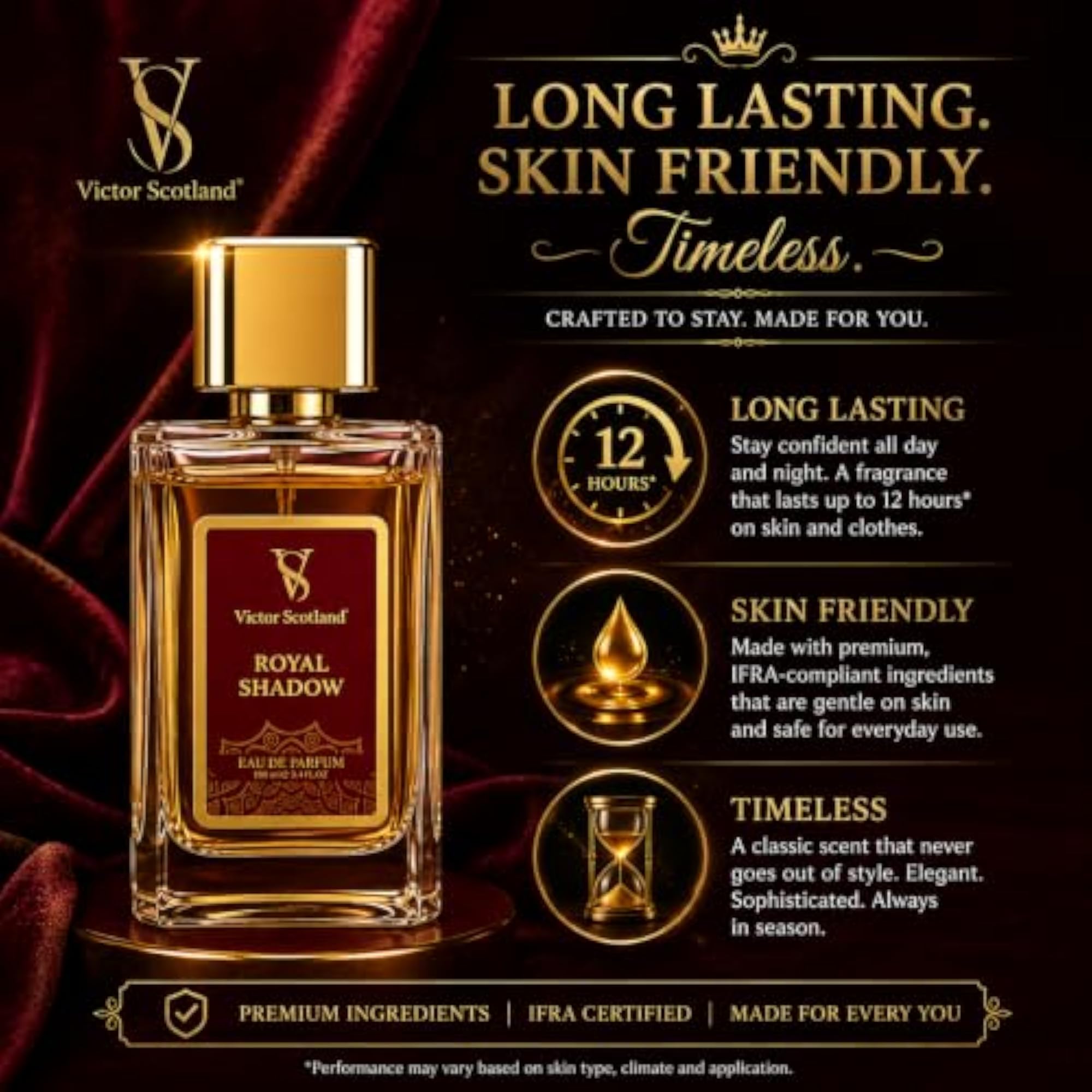 Royal Shadow Eau De Parfum 100 ml, Luxury Fragrance