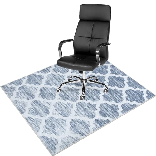 Anidaroel Office Chair Mat for Hardwood & Tile Floor, 48"x60" Desk Chair Mat for Home Office, Under Desk Rug for Rolling Chair, Non Slip Computer Chair Mat, Low-Pile Carpet Protector Rug