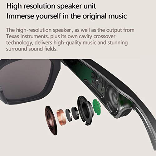 Sinctual Wireless Bluetooth Audio Sunglasses, Open Ear Headphones Music