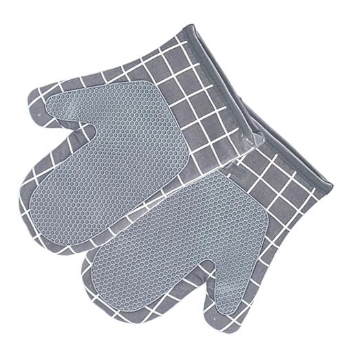 Yplkm Guantes De Cocina,1 Par de Manoplas Gruesas Antideslizantes | Juego de Guantes para Horno | para Hornear Cocina Rutinaria Diaria Seguridad En La