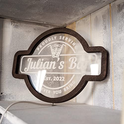Personalized Bar Neon Sign, Bar Neon Sign, Custom Home Bar Neon Light, Bar Led Sign, Bar Light Up Sign, Neon Sign for Business, Home Bar Neon Sign
