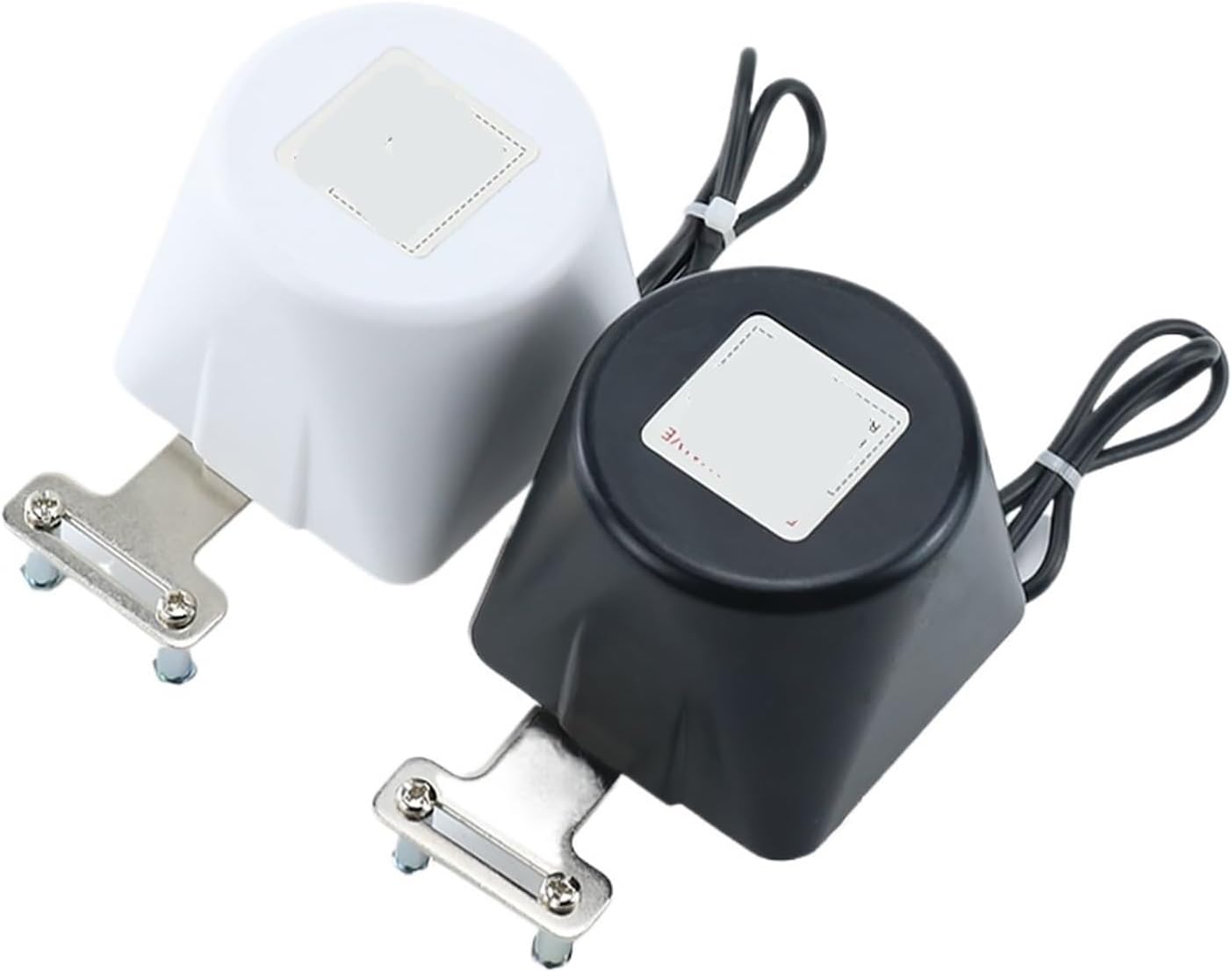 1 Pcs 1/2" 3/4" 1" Electric automatic gas pipeline control valve DN15 DN20 DN25 for gas water alarm 12V cut-off ball valve(Size:With DN20 Clip,Color:White Color)