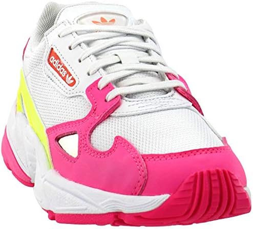 Adidas Women's Originals Falcon Shock Pink/Solar Yellow/Raw White Nylon Casual Shoes 7 M US | Image 3
