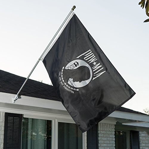 Front Line Flags Pow Mia Flag 3X5 | Long Lasting Nylon Embroidered Emblem With Quadruple Stitched Fly End | Premium Quality | Us Military Banner For Indoor Or Outdoor Use #TOP1
