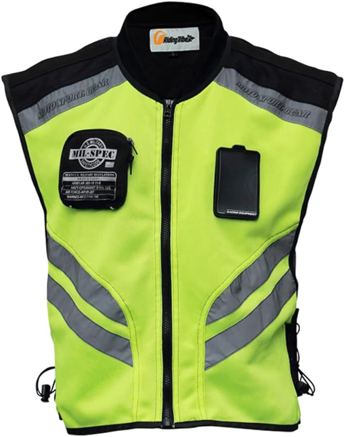 LKN Motorcycle Vest Safety Reflective Sleeveless Jacket
