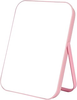 Comprar OSDUE 180° Espejo de Maquillaje de Escritorio, Espejo de Maquillaje de Escritorio para el Hogar, Soporte de Espejo de Mesa, Espejo de Manos Libres de Maquillaje Plegable, Makeup Mirrow Rectangular B
