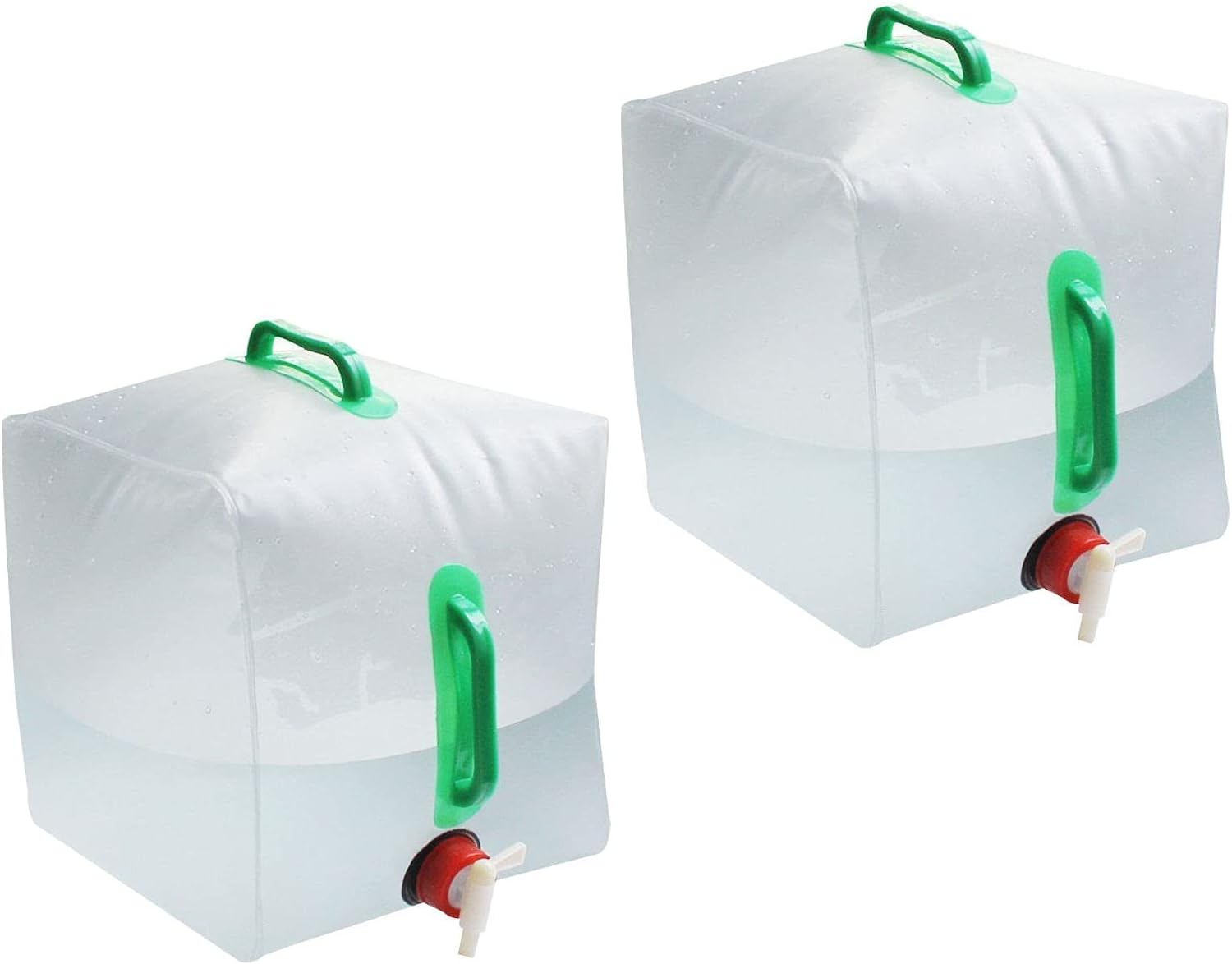 Grabacz 2x 5 Gallon/20L Collapsible Water Container Portable Mobile/Emergency Water Storage Cube