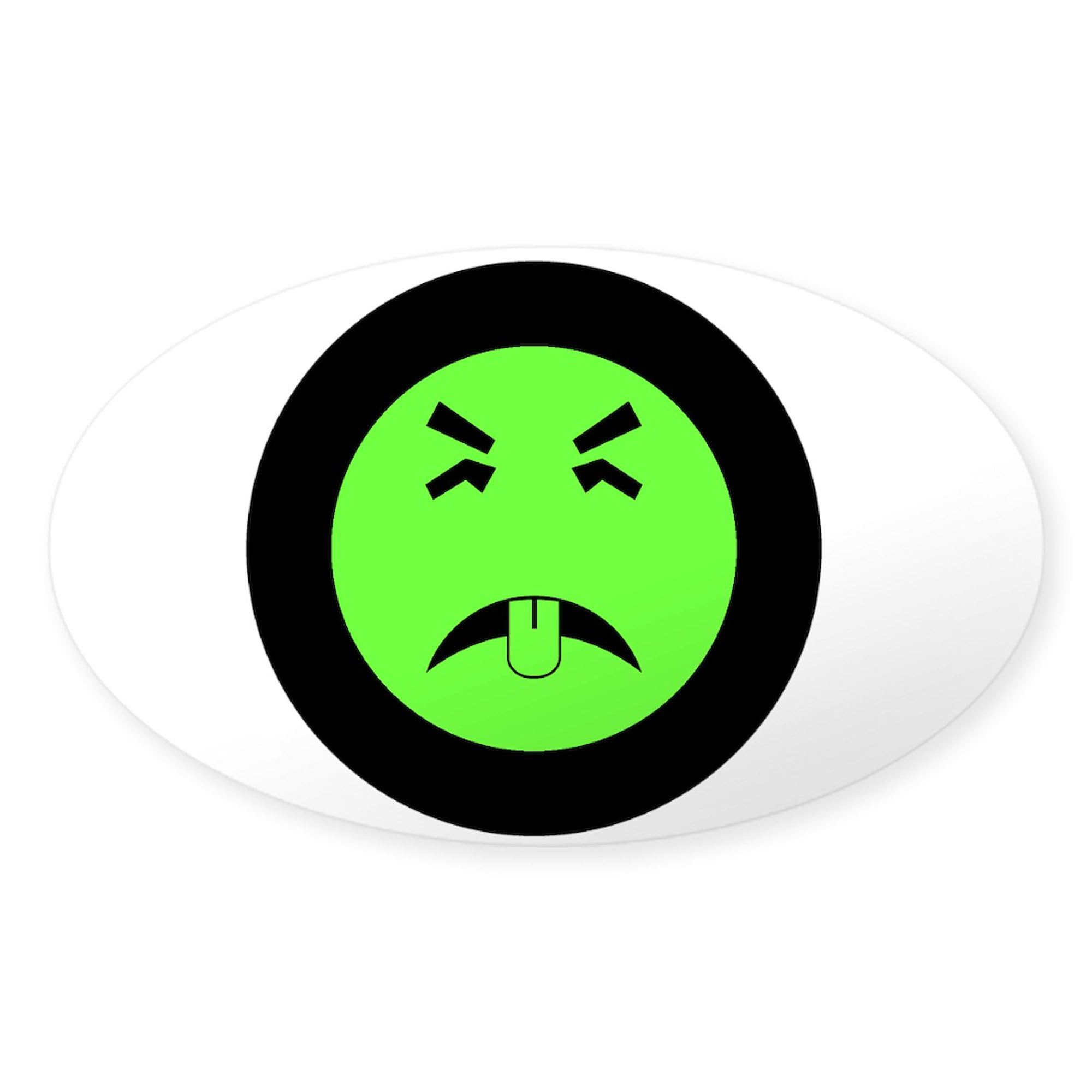 CafePress Mr. Yuk Logo Sticker Oval Car Bumper Sticker