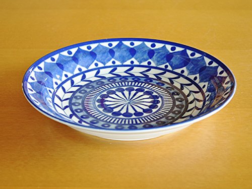 Amazon | 【M'home style】洋食器 ブルーアラビアン22.0cm深皿