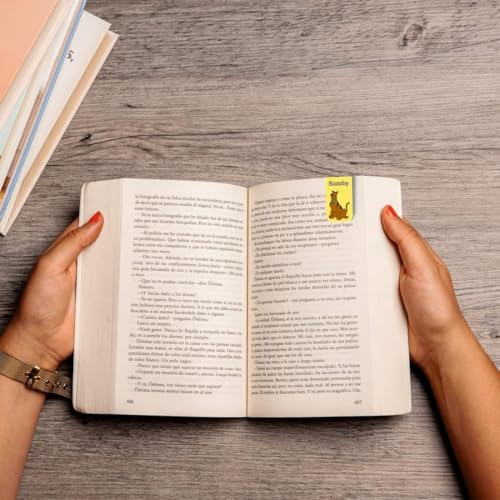 Image of Zesta Magnetic Bookmark Set of 7 | Aesthetic Book Mark for Reading | Cute Anime Bookmarks for Kids, Students | Book Accessories for Novels, Gifts for Readers(Cartoon, 9X2.5 Cms)