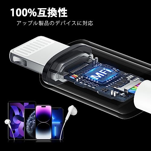 【Amazon.co.jp限定】iPhone イヤホン lightning 有線 イヤホン 純正 iPhone/iPad/ipod/ios/Siri対応対応 「Apple MFi認証品 2023極上の新設計」ライトニングイヤホン 音量調節 通話可能 リモコン/マイク付き ステレオイヤフォン