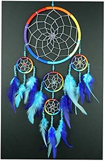 BRILLIANT GIFTS SILVER WEB RAINBOW DREAM CATCHER M