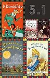  Die schönsten Kinderbuchklassiker. Pinocchio - Peterchens Mondfahrt - Alice im Wunderland - Der Zauberer von Oz - Der kleine Lord (5 Bände im Schuber)