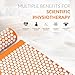 Fitvids Acupressure Mat and Pillow Set for Back/Neck Pain, Acupuncture Products to Relieve Muscle Fatigue, Improve Insomnia for Sedentary People, Acupuncture Eases Stress, Massage Mat, Orange