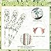 Wettarn 64 Pieces Greenery Flip Sticks for Classroom Fun Flip Name Sticks with 1 Storage Cup for School Teacher Student Grouping Educational Learning Activities Desk Supplies