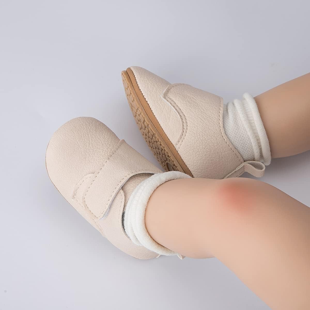 HsdsBebe Baby Boys Girls Oxford Shoes PU Leather Soft Rubber Sole Sneakers Anti-Slip Toddler Ankle Boots Infant Walking Shoes Moccasins - Image 2