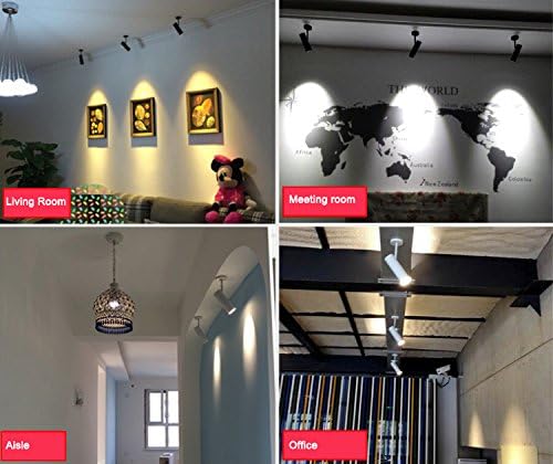 12W COB LED Wall Sconces/Ceiling Picture Spot Project Focus Lamp Fixture Light Black Finish Warm White