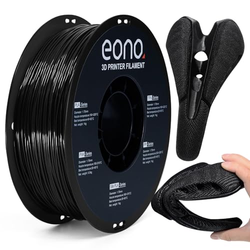 Filament TPU 1,75 mm EONO pour imprimante 3D FDM | Bobine de 1 kg noir