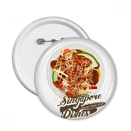 Badge Singapour Rojak sur une veste en jean pour un look urbain branché