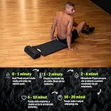 Fizyo Mata do Akupresury z Poduszką - Zestaw do Naturalnego Łagodzenia Bólu, Stresu i Napięcia, Masaż Pleców, Szyi I Ramion, Stymulacja Krążenia, Regeneracja Mięśni, Czarny