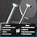 VGBUY 14Pcs 1/4-20 x 4 Hex Head Screws Bolts,304 Stainless Steel 18-8,Fully Threaded,External Hex Drive,Mounting Chair,Rail,Pump,Wheels,Handles,Antenna Parts,Boat and Plastic Bumpers(VG10212)