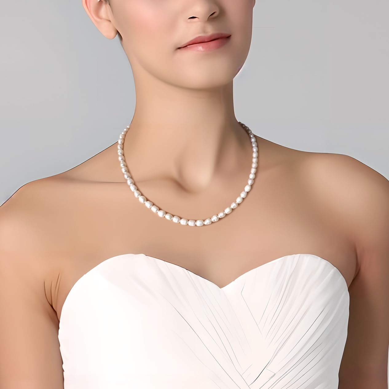 Freshwater Cultured Pearl Necklace for Women Jewelry