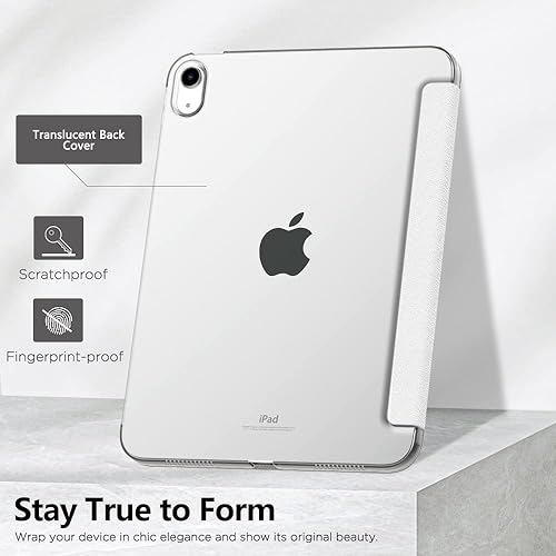 Miniatura 6 de MoKo Funda para iPad (A16) de 11 generación de 11 pulgadas 2025, funda para iPad de 10.9 pulgadas 2022, carcasa trasera translúcida de policarbonato