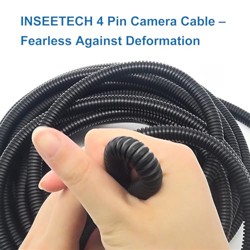 INSEETECH 4 Pin Camera Cable with Corrugation Tube Cover,Aviation Extension by INSEETECH - Used condition - Image 6