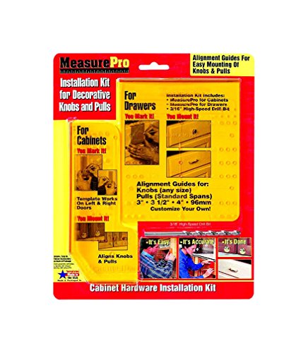 MEASURE PRO Installation Guide Kit for Cabinet Hardware 3/16