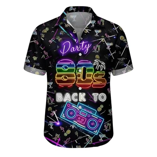 Chemise homme manches courtes légère en coton pour un look hawaien décontracté en été