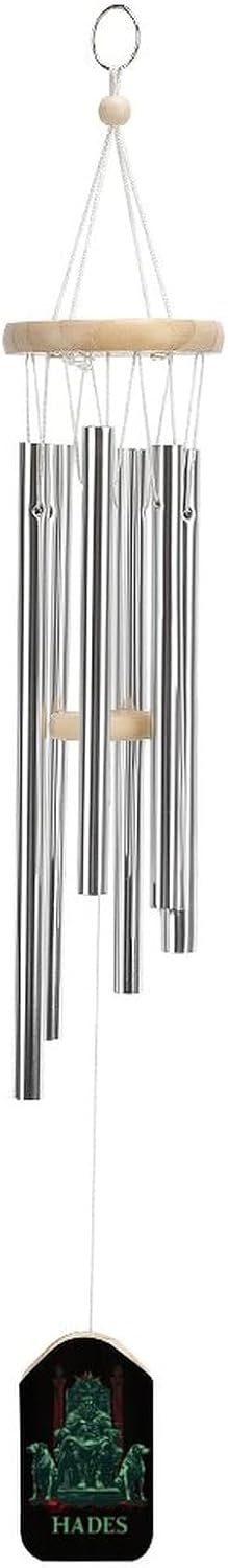 Hades Greek Mythology God Wooden Wind Chimes Deep Tone Memorial Windchime for Outside Garden Home Decoration