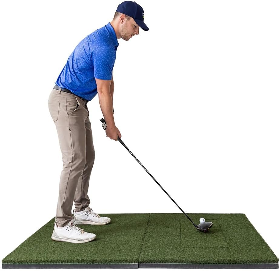 Beaver Tail Golf Simulator Mat with The Most Realistic Hitting St...