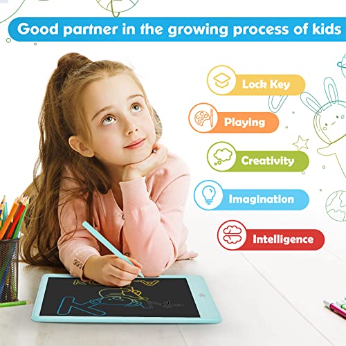 Pyttur Lcd Writing Tablet For Kids 10 Inch Colorful Toddler Doodle Board Drawing Tablet Reusable Electronic Drawing Pads Educational And Learning Toy Gift For 3-8 Years Old Boy And Girls #TOP3