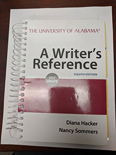 A Writer's Reference Eighth Edition, University... 1319135420 Book Cover
