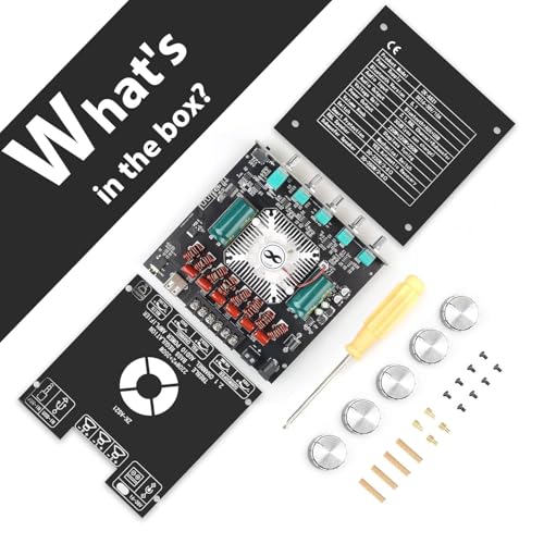 Image of DHRUVPRO ZK-AS21 220W*2+350W 2.1 Bluetooth Power Amplifier Board with TPA3255 Chip, 18V-36V Bluetooth Speaker Audio Amplifier Module