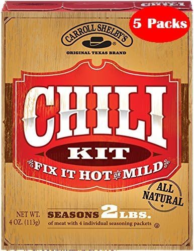 Carroll Shelbys Chili Kit 4 Oz Pack of 5
