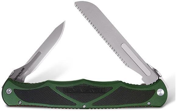 Hydra Double Blade, Hunter Green Aluminum Handle w/Case [XTC-HYDHGBS - Havalon Knives]