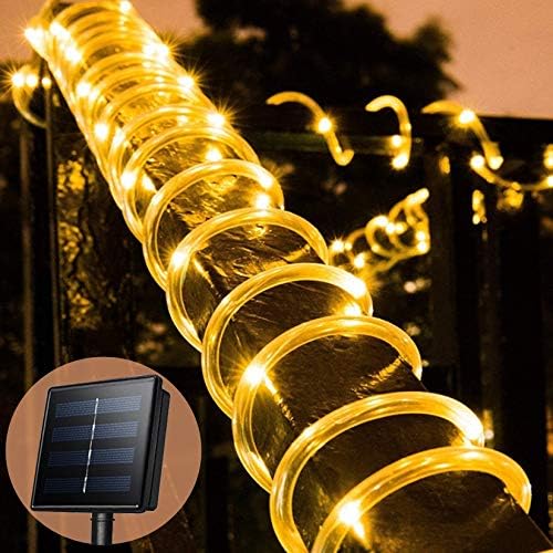 Solar String Lights Rope Lights 33ft 100 LEDs Holiday Christmas Decorations Fairy Lights (Y-H-GZD-WW)