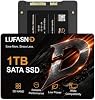 SSD SATA interno de 1TB, 2.5 pulgadas, SATA III 6Gb/s, unidad de estado sólido, velocidad de lectura hasta 520MB/s, memoria flash 3D NAND, compatible con laptop y PC de escritorio 2