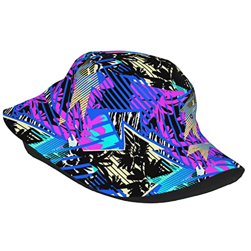 Hip-Hop Graffiti Bucket Hat For Men Women Funny Sun Hat 80S 90S, Packable Lightweight Outdoor Cap For Summer Beach Travel Headwear #TOP1