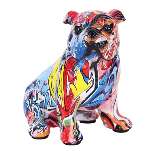 Graffiti French Bulldog Statue - Colorful Home Decor, Pop Art