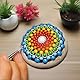 TIMESETL 30 Stück Mandala Dotting Tool Set, Mandala Rock Punktierungs Werkzeug, Dot Painting Werkzeug, Schablone, Palette, Punktierstifte, Acrylstäbe, für Painting Stones, Nail Art Dotting Tools