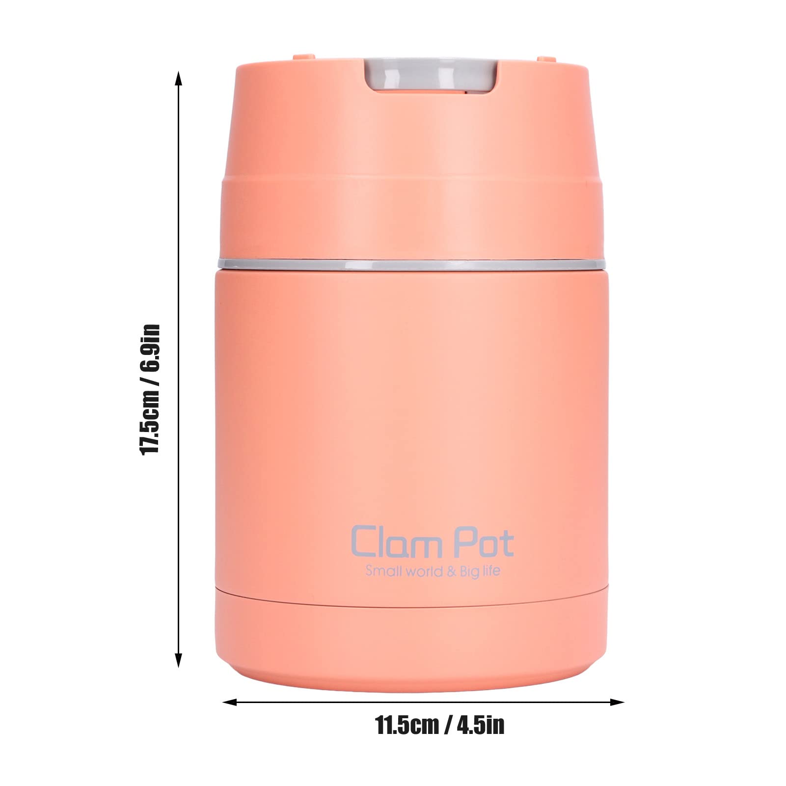 Thermos per Alimenti Caldi,Thermos in Acciaio Inox, 800 ml/27 oz Contenitore isotermico per Alimenti e Gelati, Maniglia di Trasporto Semplice, per Viaggi in Ufficio